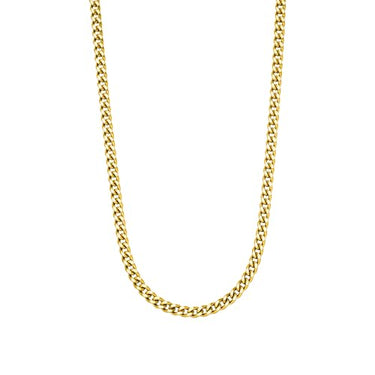 Purelei Spirit Kette (Silber), Herren und Damen Halskette aus langlebigem Edelstahl, Wasserfeste Unisex-Panzerkette, 55 cm cm Länge verstellbar (Gold) im Sale
